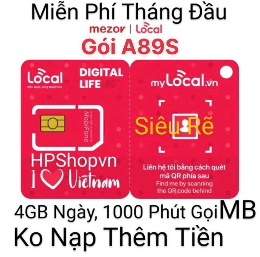SIM MOBI LOCAL - 4G