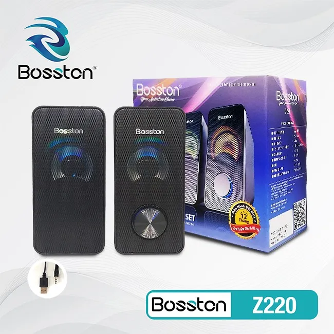 Loa Vi Tính Bosston Z220 có đèn LED RGB | Chính hãng - giá rẻ