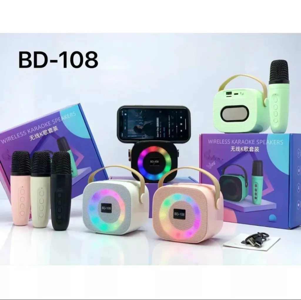 Loa Karaoke Bluetooth BD-108 (Kèm Mic) | Chính hãng - giá rẻ - chất lượng
