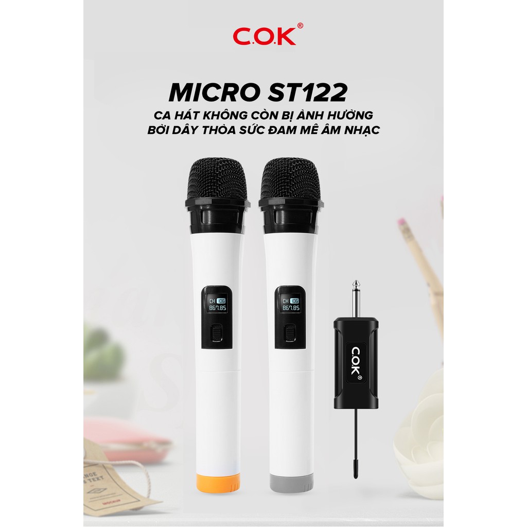 Micro Không Dây Đa Năng Karaoke C.O.K ST-122s