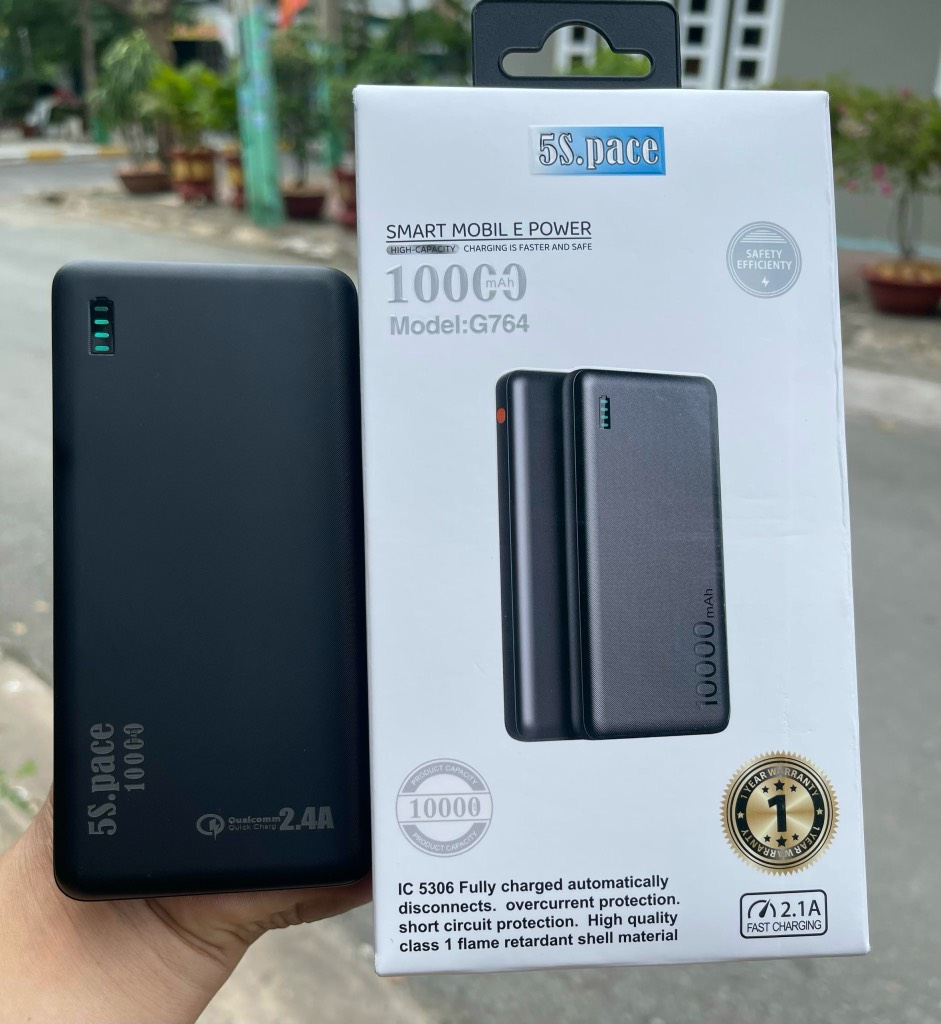 Pin sạc dự phòng 5S Pace 10000mAh G764 Chính hãng