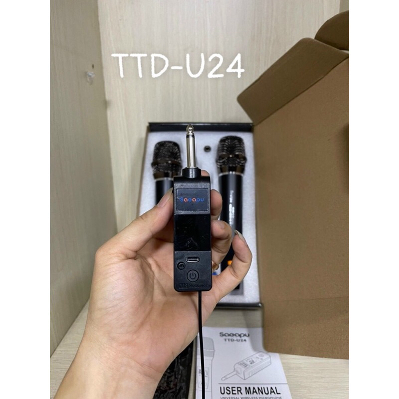 Bộ Mic karaoke không dây đa năng TTD-U24 UHF