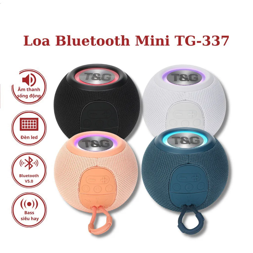 Loa Nghe Nhạc Bluetooth Cầm Tay TG 337 | Chính hãng - giá rẻ - chất lượng