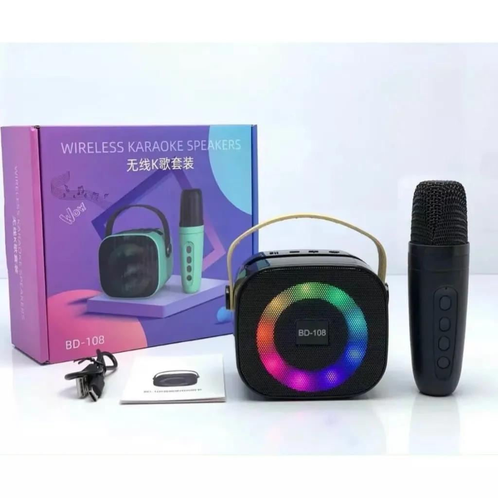 Loa Karaoke Bluetooth BD-108 (Kèm Mic)