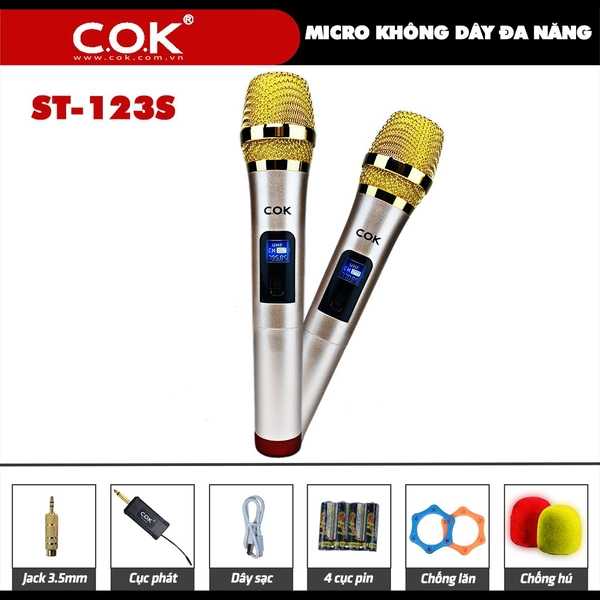 Micro Không Dây Đa Năng Karaoke C.O.K ST-123