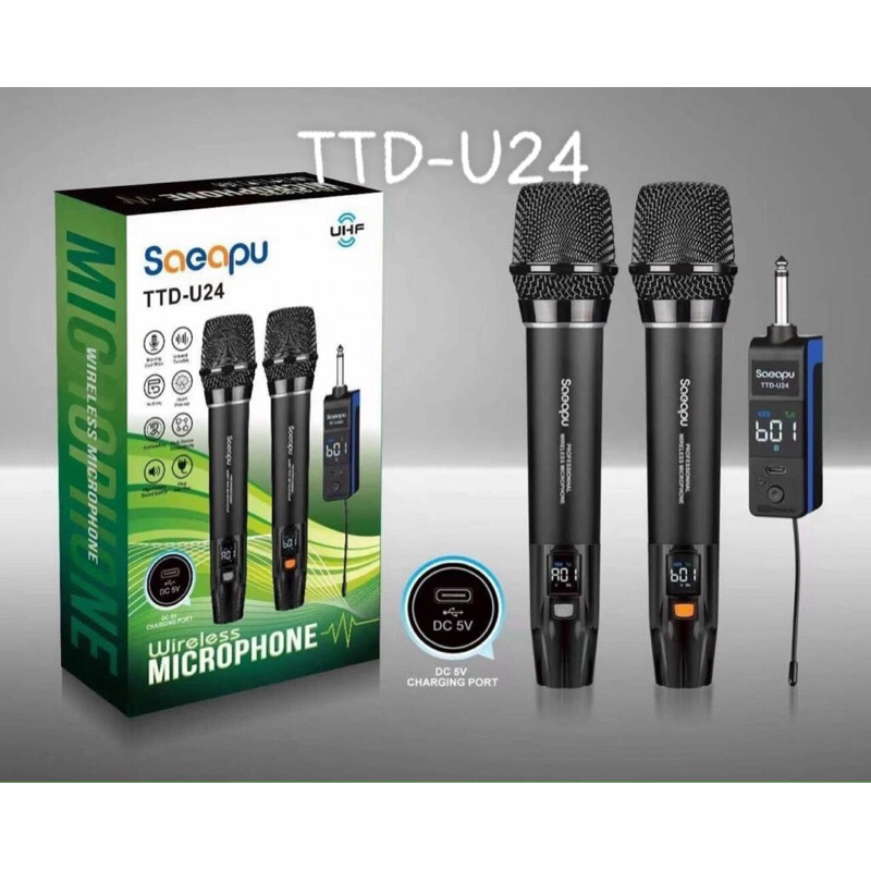 Bộ Mic karaoke không dây đa năng TTD-U24 UHF