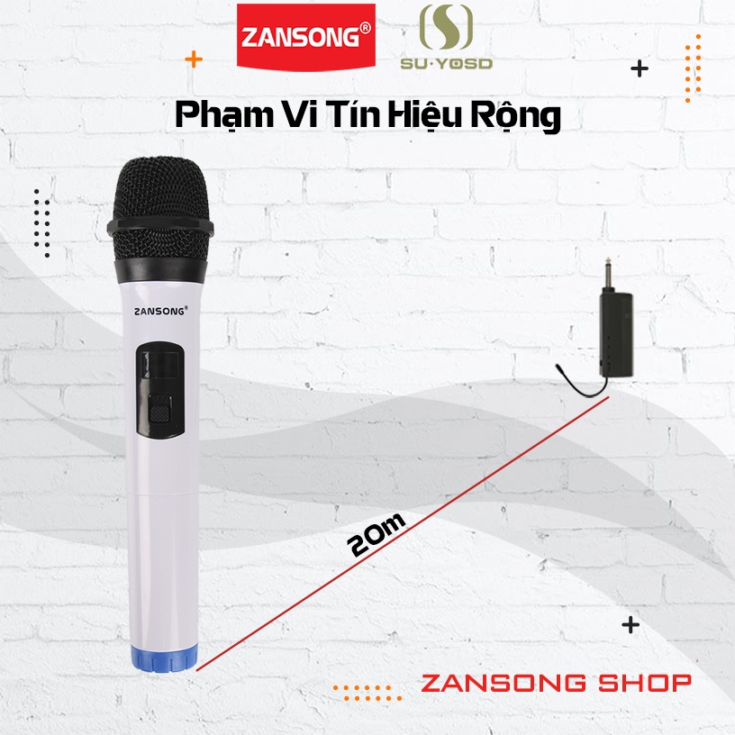 Mic karaoke không dây đa năng ZANSONG V21