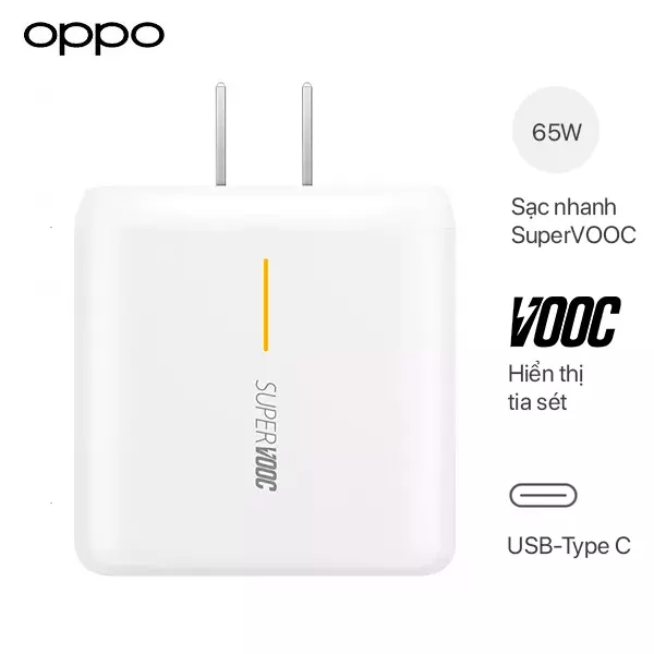 Cóc sạc nhanh Oppo 65W Super Vooc Chính hãng - Giá rẻ - Chất lượng - Ship toàn quốc