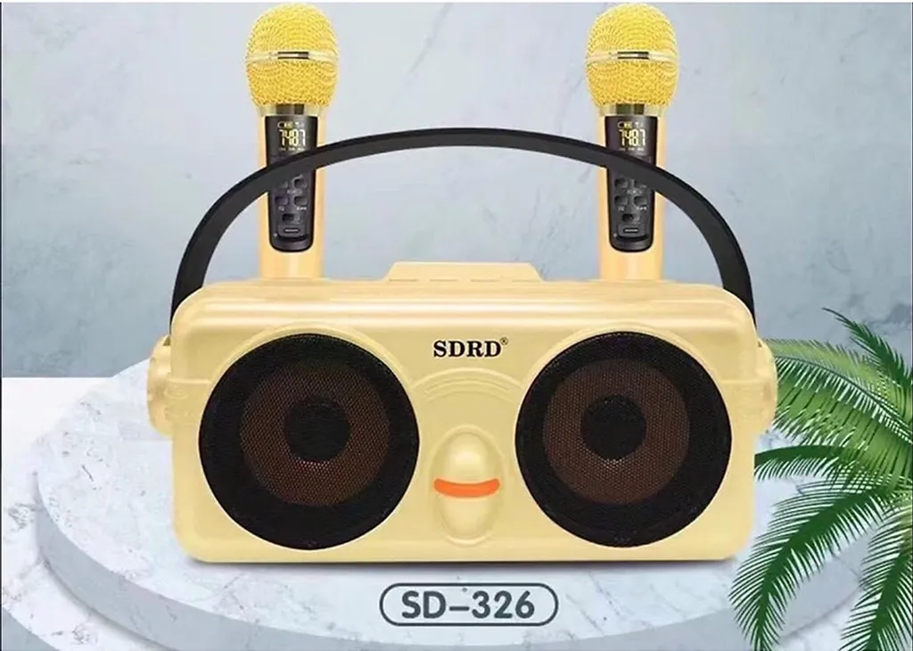 Loa karaoke bluetooth SDRD SD-326 tặng kèm 2 Micro