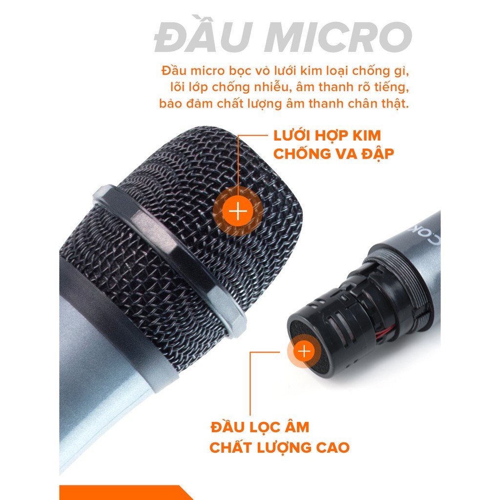 Micro Không Dây Đa Năng Karaoke C.O.K ST-107s