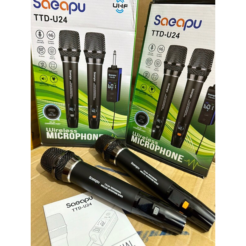 Bộ Mic karaoke không dây đa năng TTD-U24 UHF